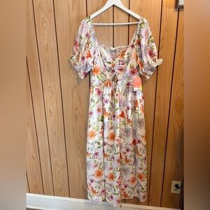 Arula Floral Print Maxi Dress